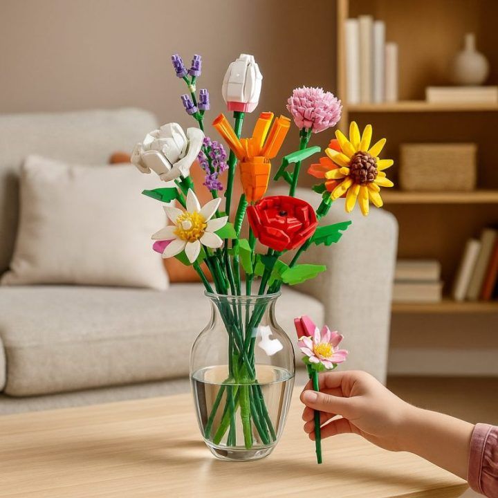 Koala Games Flowers konstruktorius saulėgrąža, 114 detalių