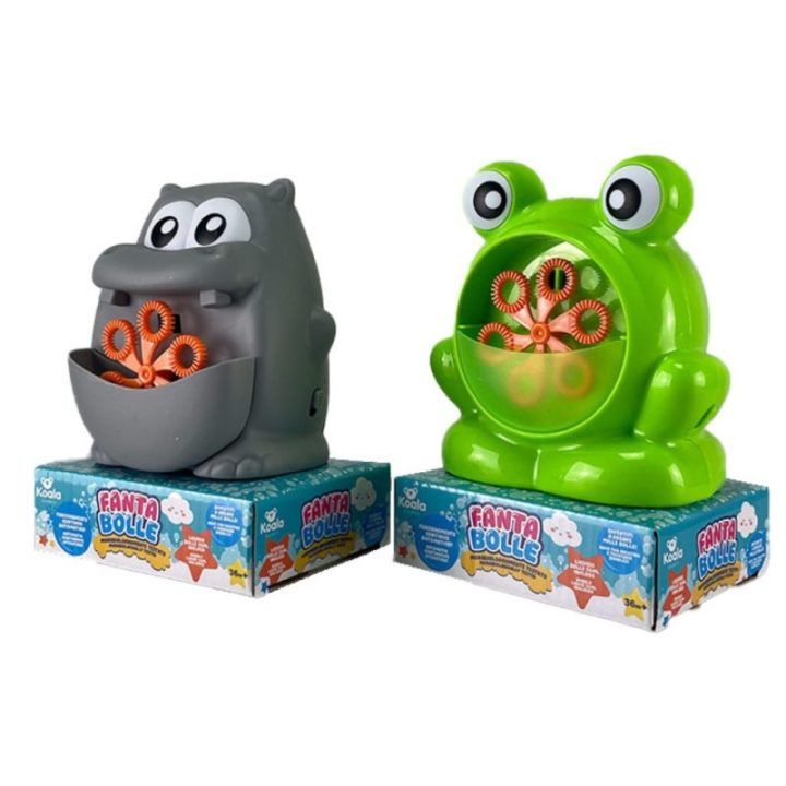 Koala Games G2495 Frog & Hippo burbulų aparatas, 2 vnt