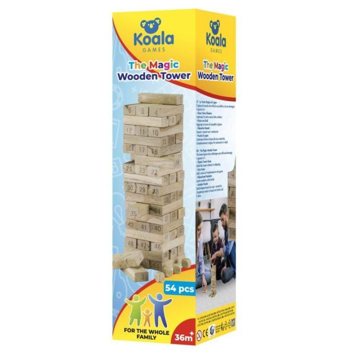 Koala Games G2590 stebuklingas medinis bokštas 4 viename