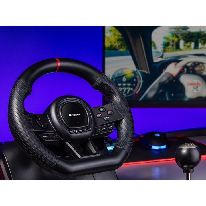 Tracer SimRacer žaidimų vairas su rankine pavarų dėže 6 in 1