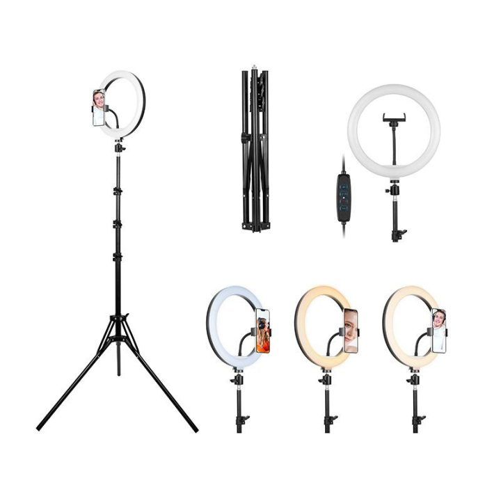 Tracer LED žiedinė lempa 30 cm su 210 cm stovu