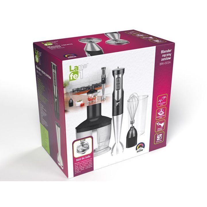 Lafe rankinio blenderio rinkinys BRK-003A, 800 W