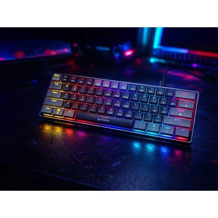 Tracer Gamezone KEYLO 61 žemo profilio mechaninė klaviatūra, juoda/pilka