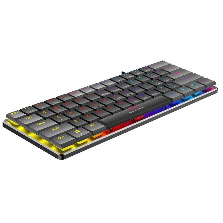 Tracer Gamezone KEYLO 61 žemo profilio mechaninė klaviatūra, juoda/pilka
