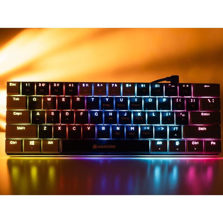 Tracer Gamezone KEYLO 61 žemo profilio mechaninė klaviatūra, juoda/pilka