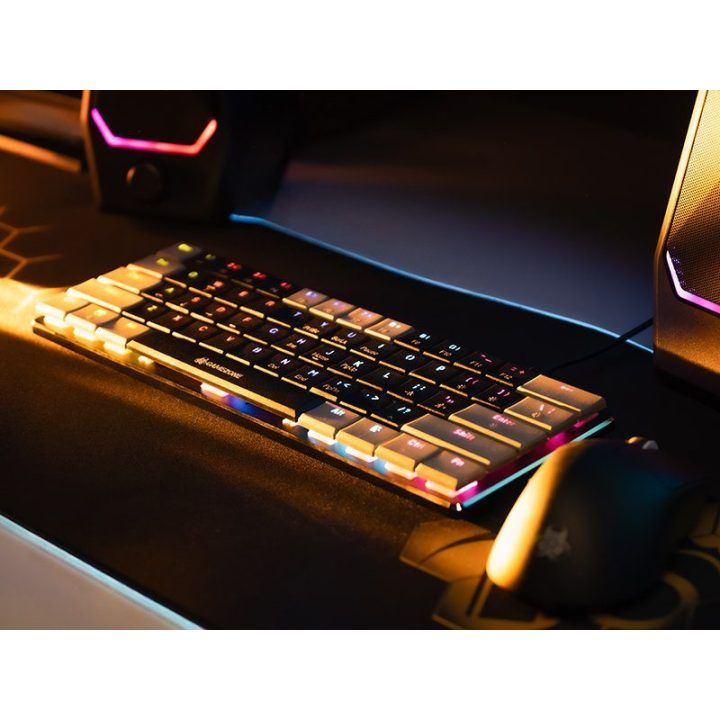 Tracer Gamezone KEYLO 61 žemo profilio mechaninė klaviatūra, juoda/pilka
