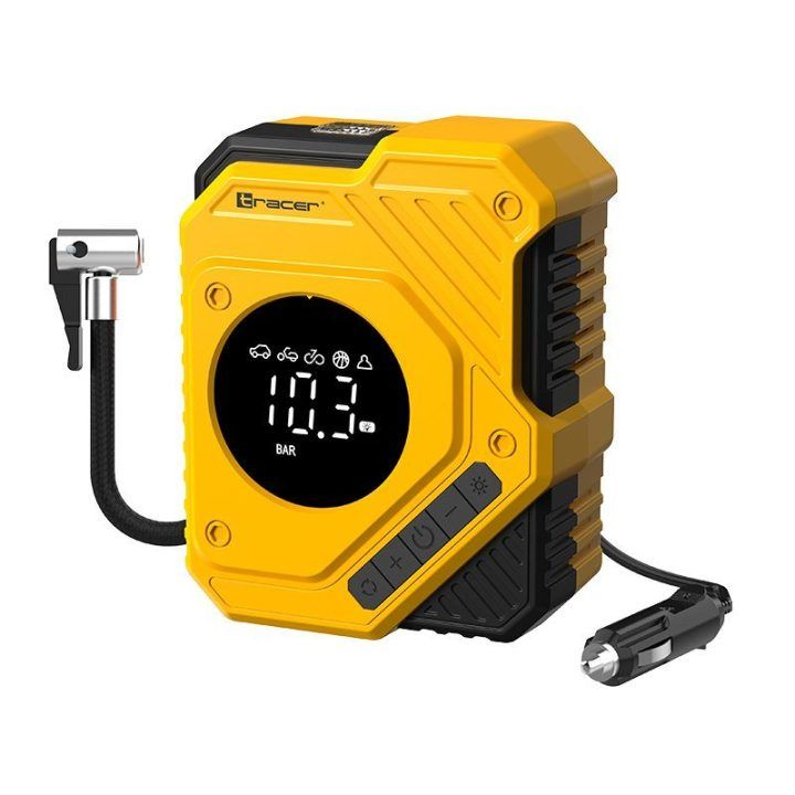 Tracer RES-12 ION Core-X automobilinis kompresorius, juodas/geltonas