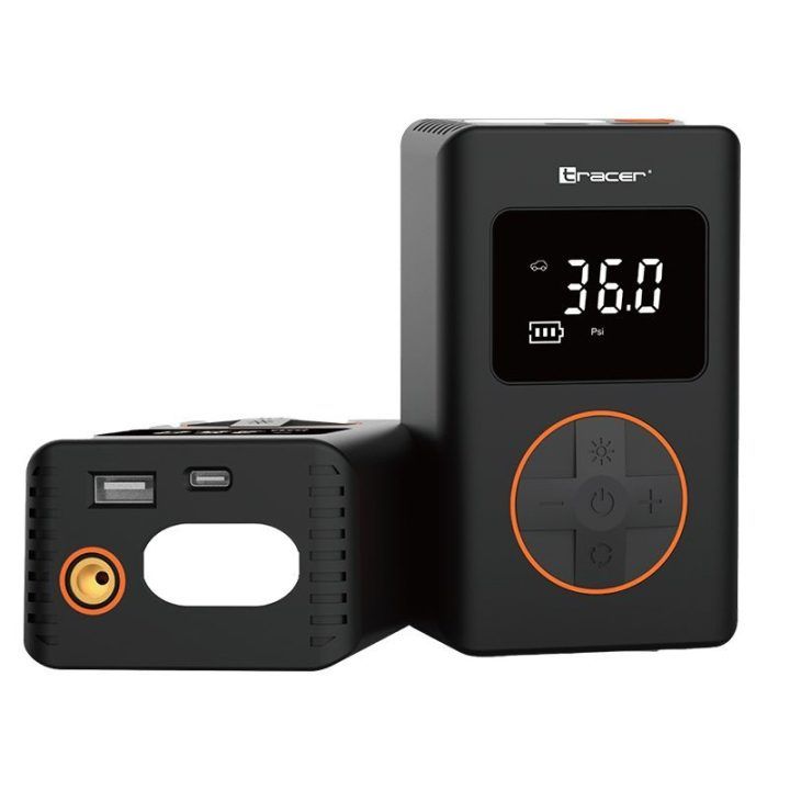 Mobilus oro kompresorius Tracer CUBEAIR RES-14, juodas
