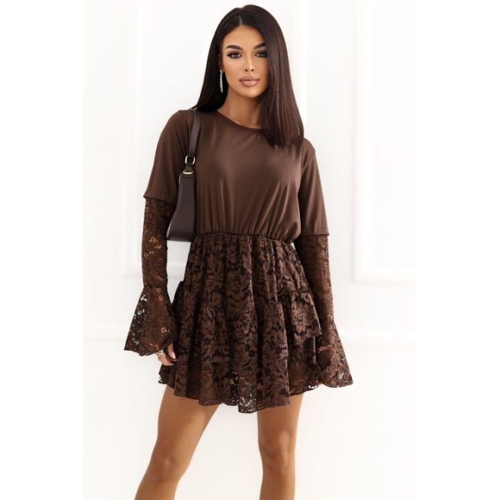 Ruda kombinezono tipo suknelė Italy Moda