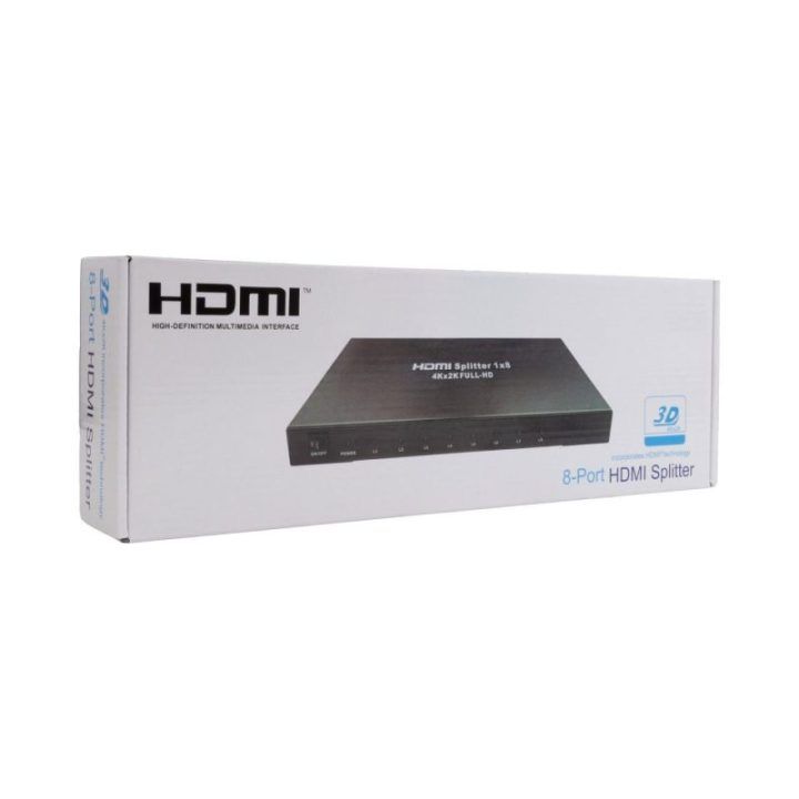 Sbox HDMI-8-V2 HDMI skirstytuvas 1x8, 4K@30 Hz