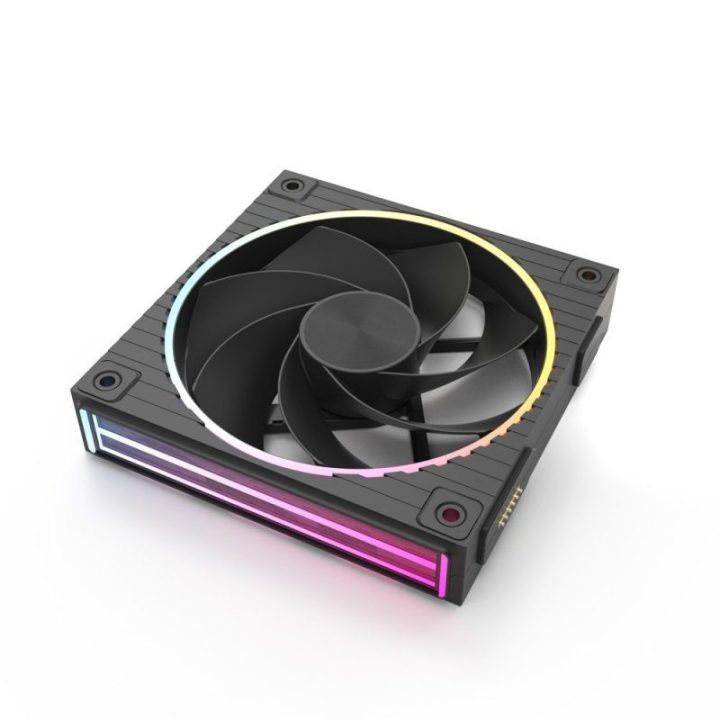 Zalman ZM-DF120R 120 mm atvirkštinis ARGB ventiliatorius, juodas