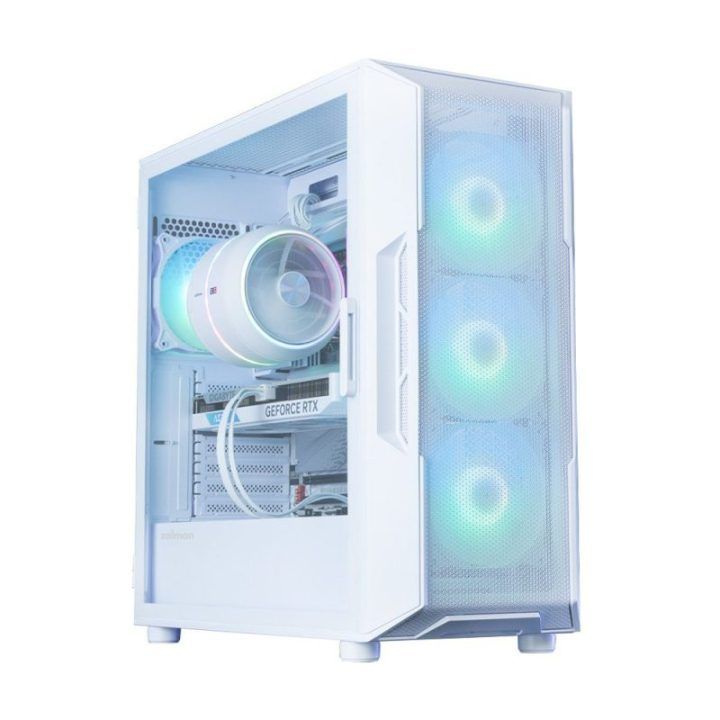 Zalman I3 NEO ARGB V2 ATX Midi bokštas, baltas
