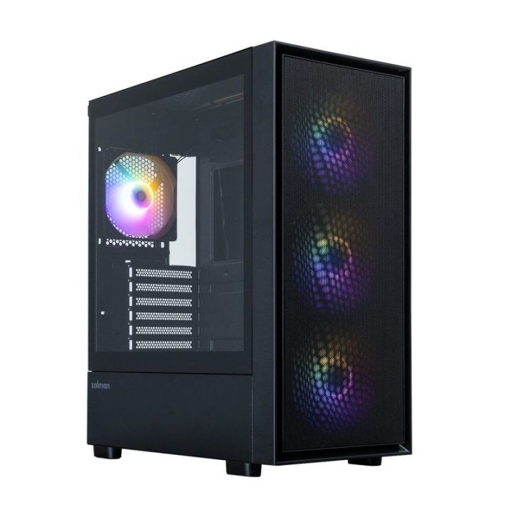 Zalman S6 ATX vidurinis kompiuterio korpusas, juodas