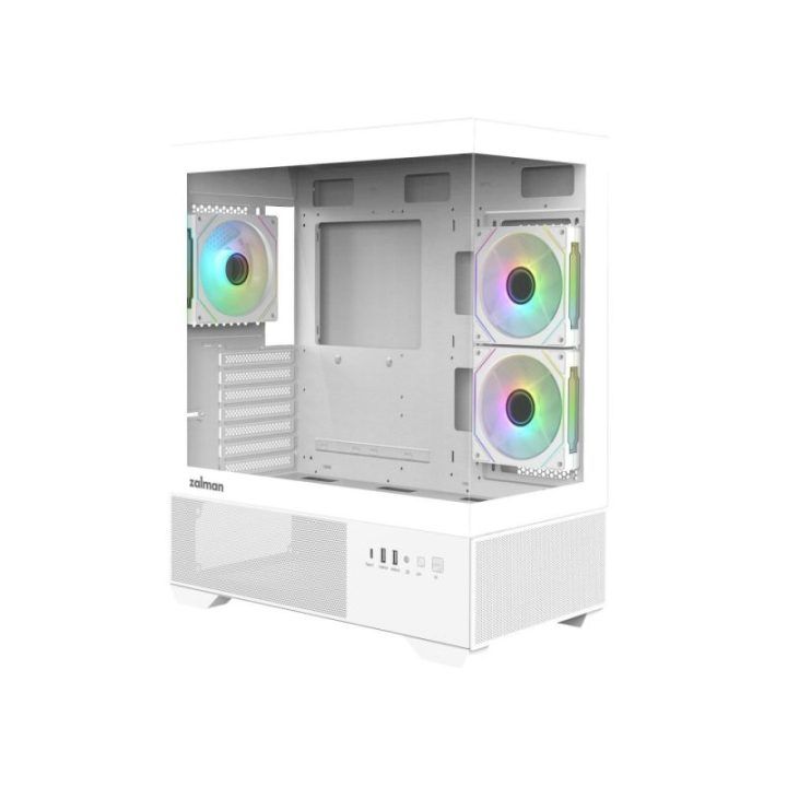 Zalman CHRONIX V2 ATX vidurinio bokšto kompiuterio korpusas, baltas