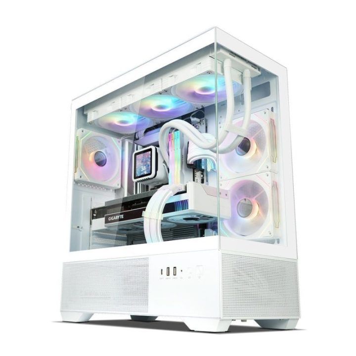 Zalman CHRONIX V2 ATX vidurinio bokšto kompiuterio korpusas, baltas