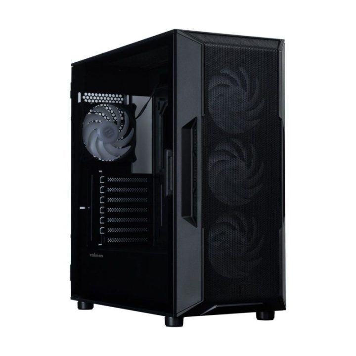 Zalman I3 NEO V2 ATX vidurinis korpusas, 4 x 120 mm RGB ventiliatoriai, juodas