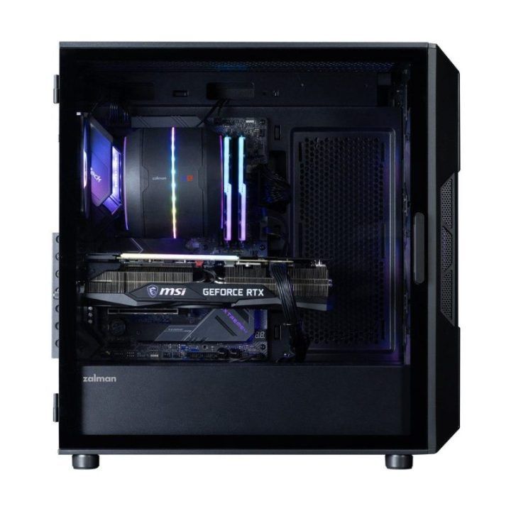 Zalman I3 NEO V2 ATX vidurinis korpusas, 4 x 120 mm RGB ventiliatoriai, juodas