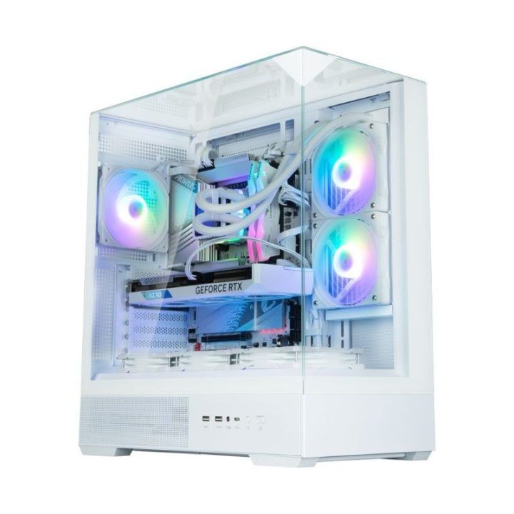 Zalman P40 PRISM PLUS ATX vidurinis kompiuterio korpusas, baltas