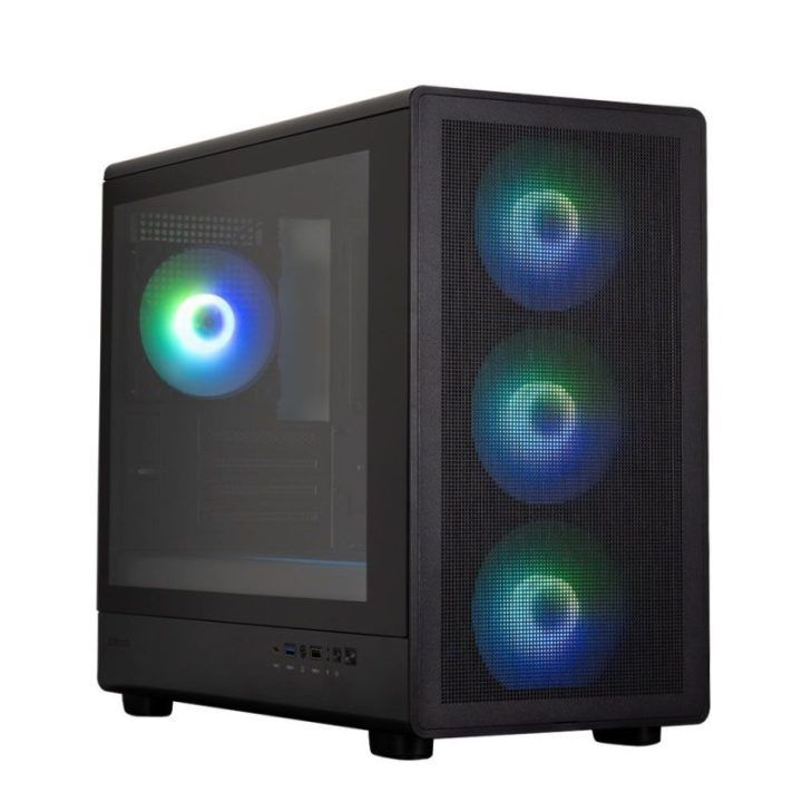 Zalman M5 mATX Mini Tower kompiuterio dėžė, juoda