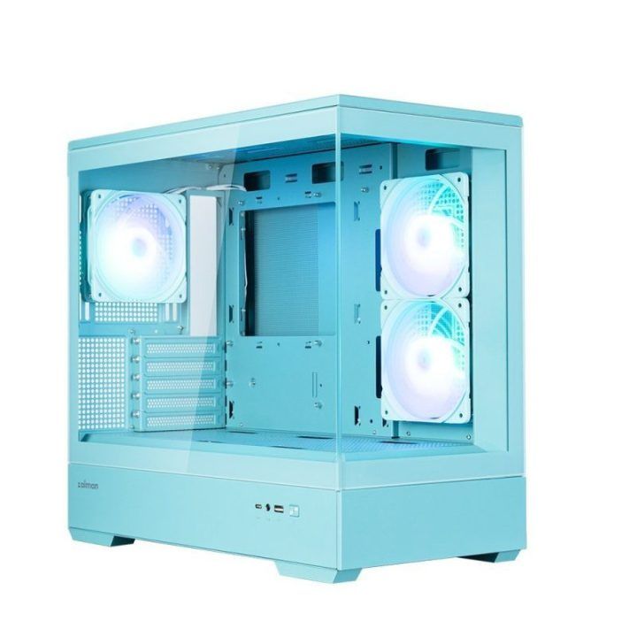 Zalman P30 V2 mATX mini bokšto kompiuterio korpusas, mėtų spalvos