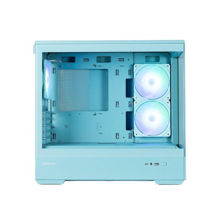 Zalman P30 V2 mATX mini bokšto kompiuterio korpusas, mėtų spalvos