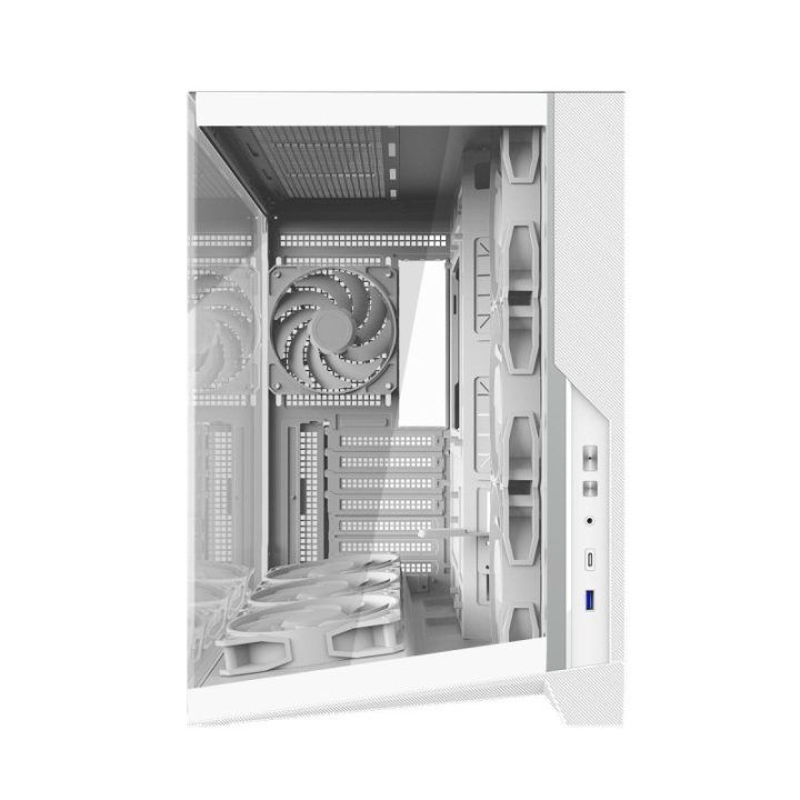 Zalman D40 ATX vidurinis kompiuterio korpusas, baltas