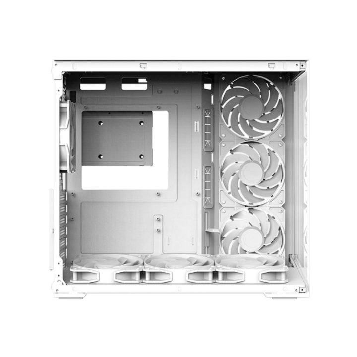 Zalman D40 ATX vidurinis kompiuterio korpusas, baltas