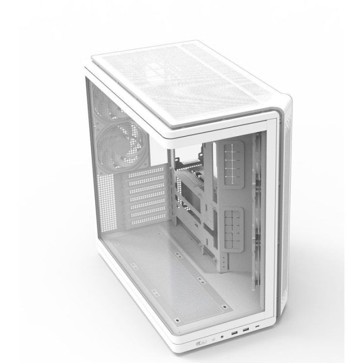 Zalman P60 ATX vidurinis kompiuterio korpusas, baltas