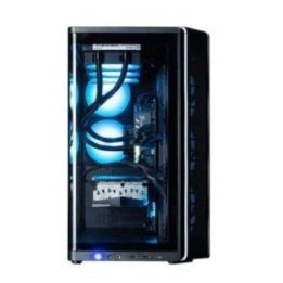 Zalman P60 ATX vidurinis kompiuterio korpusas, juodas, su 5 ARGB ventiliatoriais