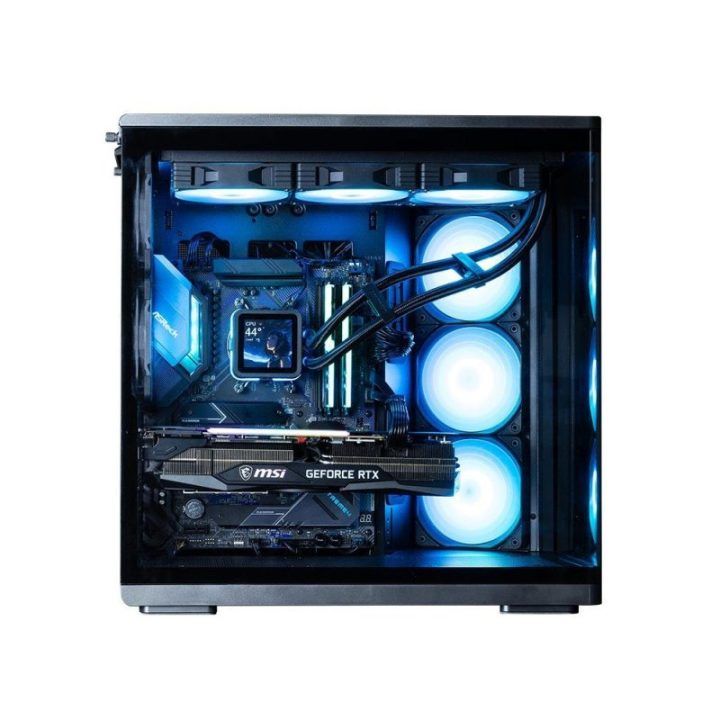 Zalman P60 ATX vidurinis kompiuterio korpusas, juodas, su 5 ARGB ventiliatoriais