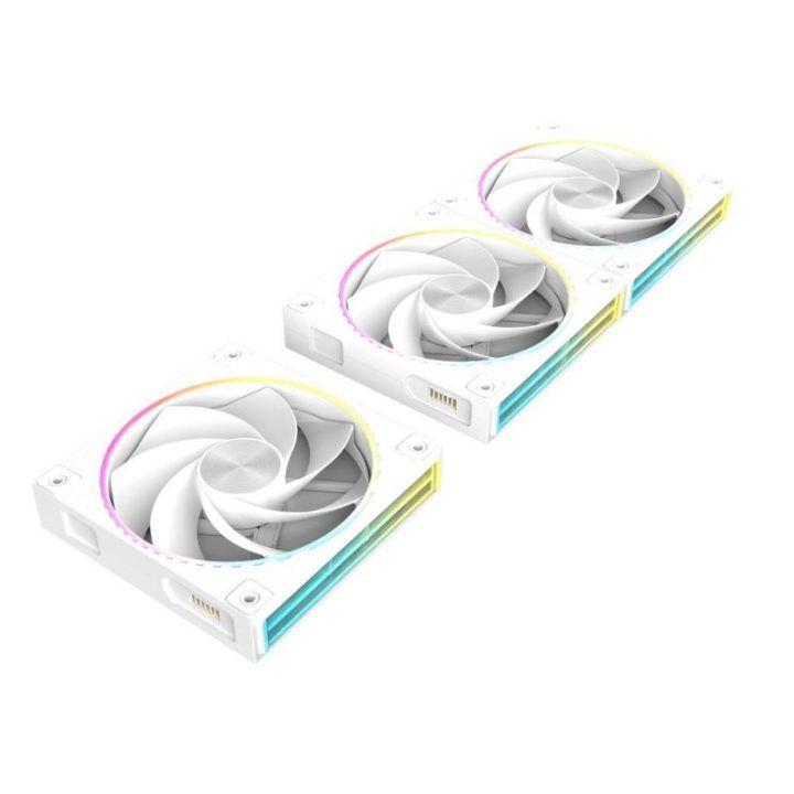Zalman ZM-DF120R 120 mm apverčiamas Daisy Chain korpuso ventiliatorius, baltas