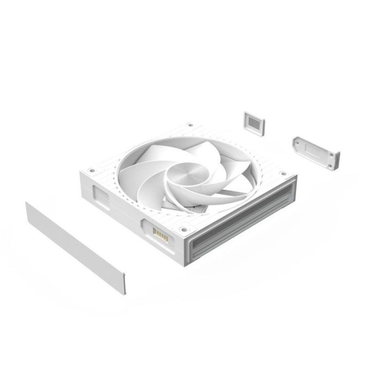 Zalman ZM-DF120R 120 mm apverčiamas Daisy Chain korpuso ventiliatorius, baltas