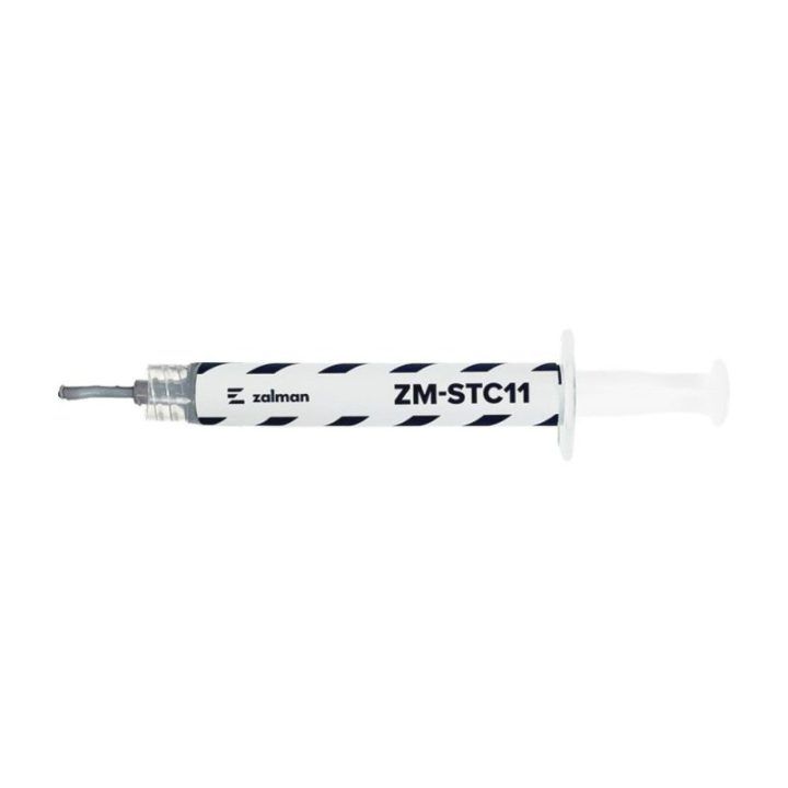 Zalman ZM-STC11 terminė pasta, 2 g, pilkaAPRAŠYMAS:Zalman terminė pasta kompiuteriamsZalman ZM-STC11 yra pilka terminė pasta, sk