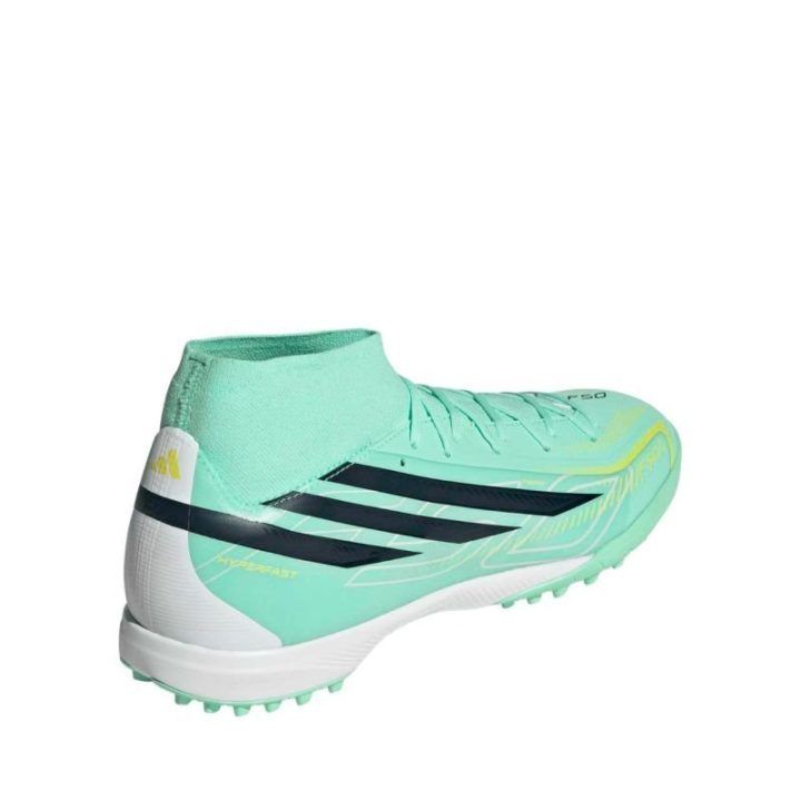 Futbolo bateliai adidas F50 Hyperfast League Mid TF, žalsvi