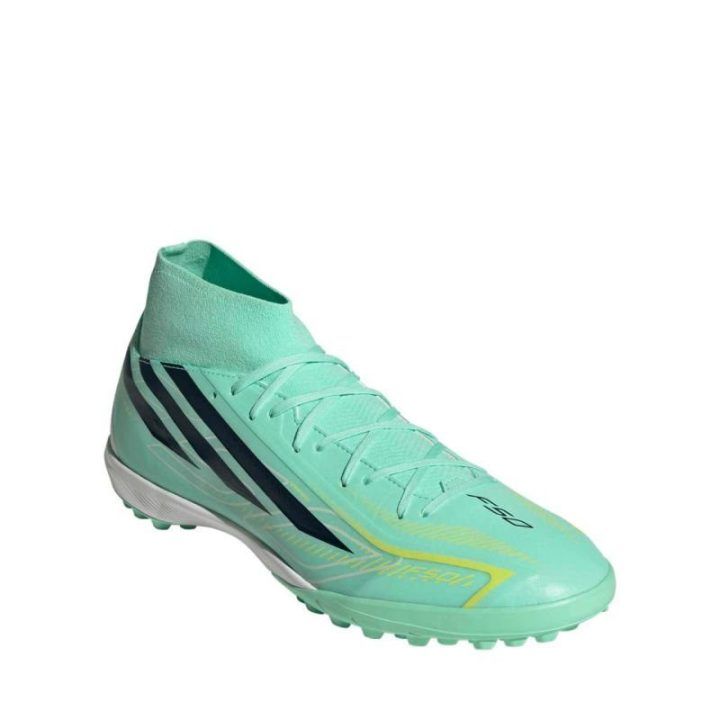 Futbolo bateliai adidas F50 Hyperfast League Mid TF, žalsvi
