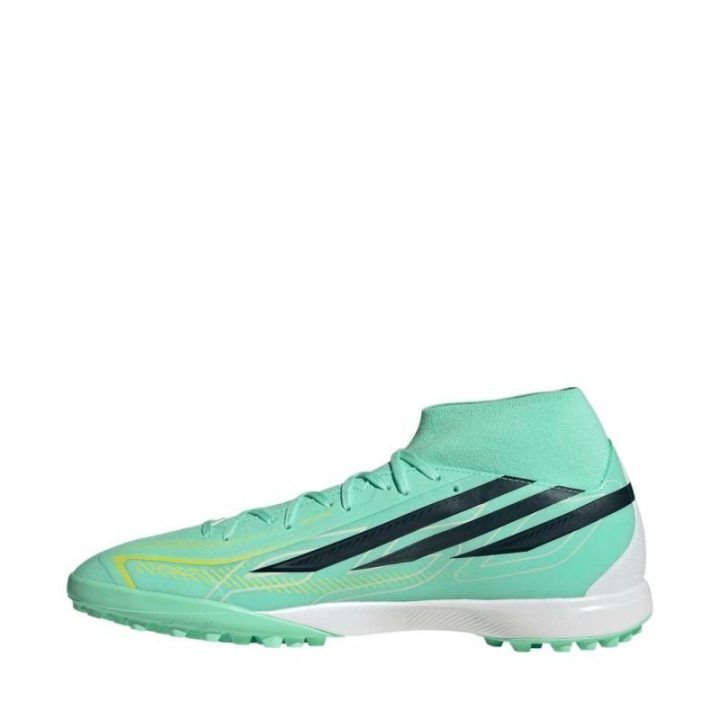 Futbolo bateliai adidas F50 Hyperfast League Mid TF, žalsvi