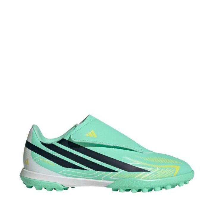 Vaikiški futbolo bateliai adidas F50 Hyperfast Club Velcro TF