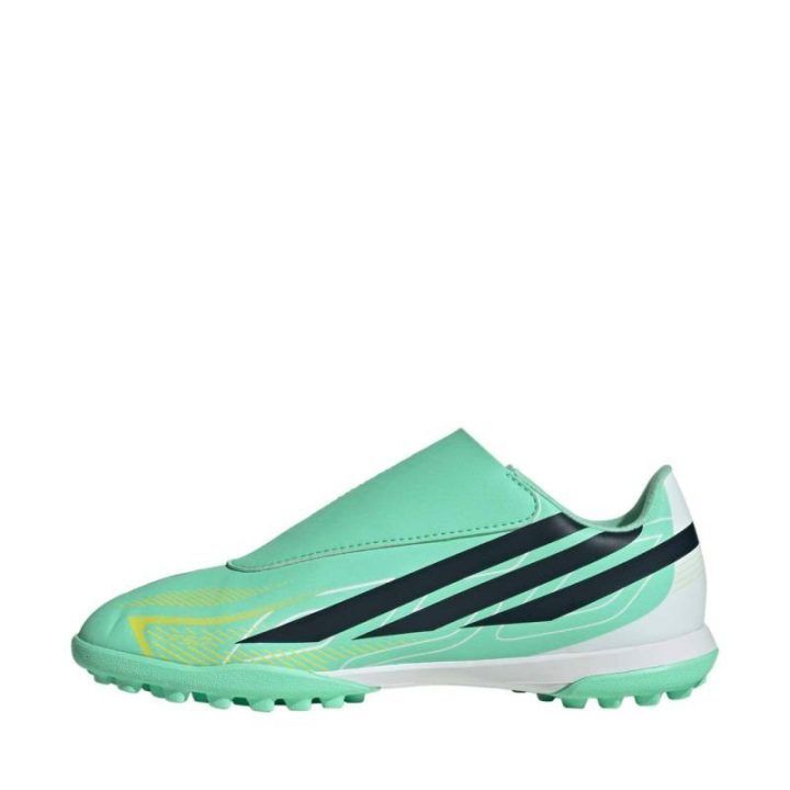Vaikiški futbolo bateliai adidas F50 Hyperfast Club Velcro TF