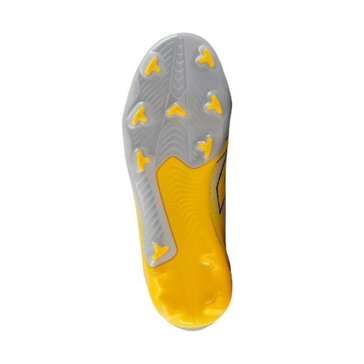 Vaikiški futbolo bateliai New Balance Furon Team V9 FG, balti ir geltoni