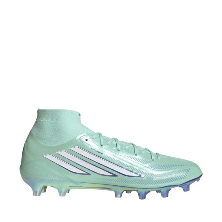 Futbolo bateliai adidas F50 Sparkfusion Elite Mid FG/AG, šviesiai žali