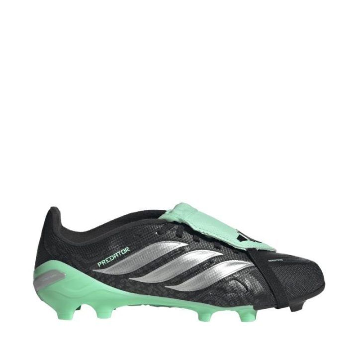 Vaikiški futbolo bateliai adidas Predator League FT FG, juodi ir žali