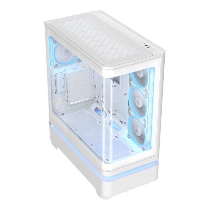 ASUS PRIME AP304 TG ARGB kompiuterio korpusas, baltas