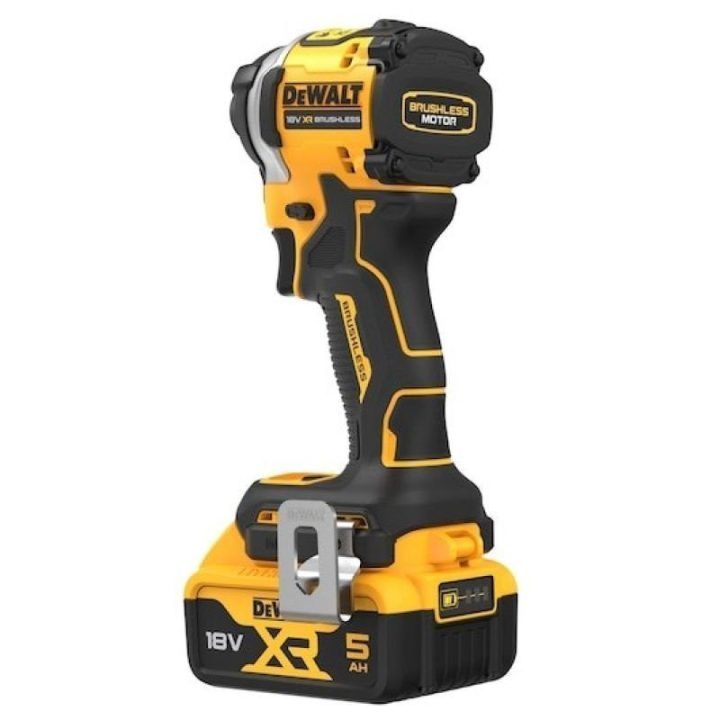 Smūginis veržliasukis DeWalt 18V su 2 akumuliatoriais 5,0 Ah