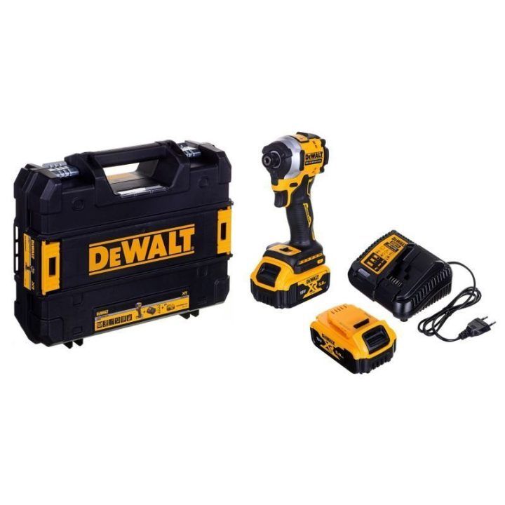 Smūginis veržliasukis DeWalt 18V su 2 akumuliatoriais 5,0 Ah