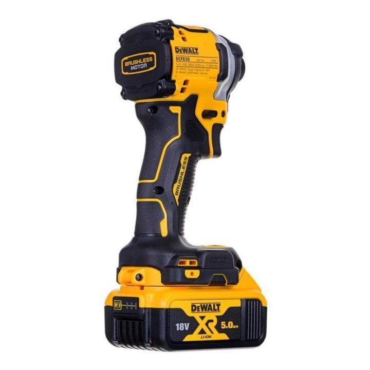 Smūginis veržliasukis DeWalt 18V su 2 akumuliatoriais 5,0 Ah