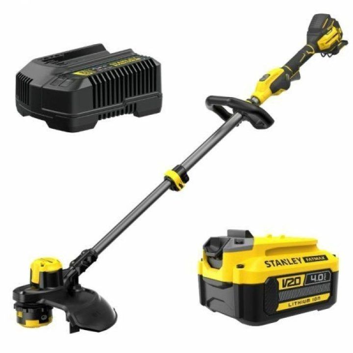 Akumuliatorinė žoliapjovė STANLEY V20 33 cm, su 4,0 Ah baterija