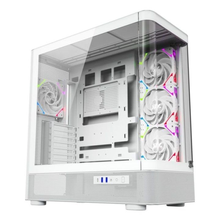 XYZ QUANTUM Midi Tower kompiuterio korpusas, baltas