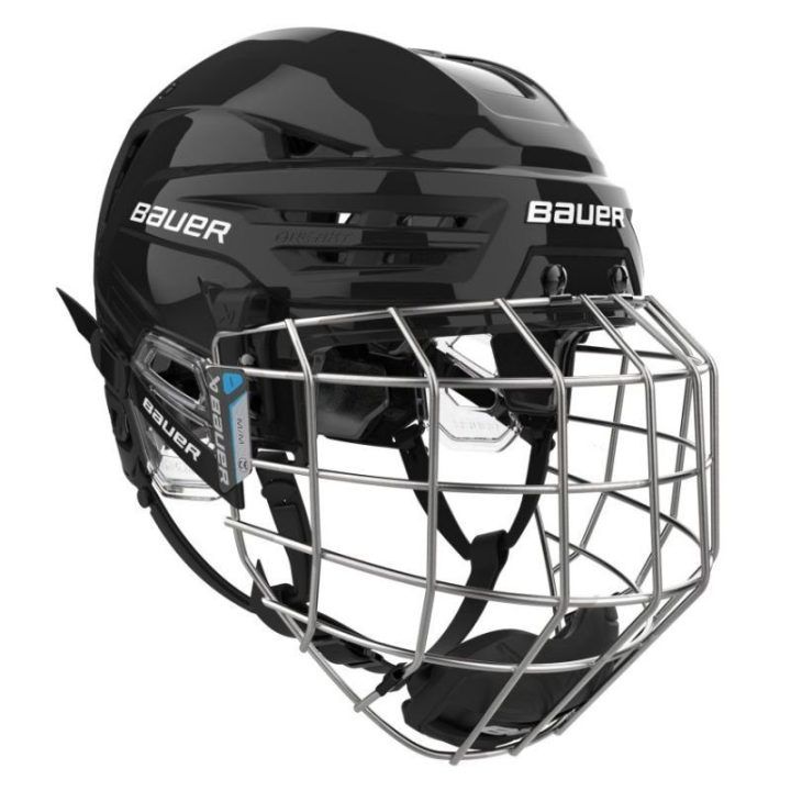 Ledo ritulio šalmas Bauer Re-Akt 90 Combo, mėlynas