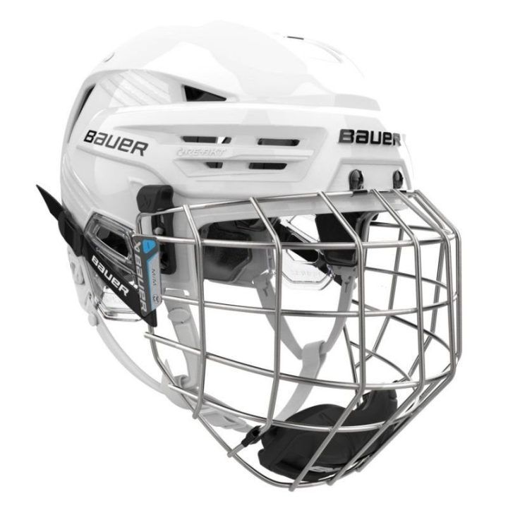 Ledo ritulio šalmas Bauer Re-Akt 90 Combo, mėlynas