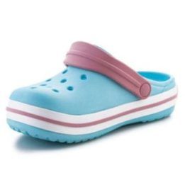 Vaikiškos Crocs Crocband Clog šlepetės, mėlynos ir rožinės